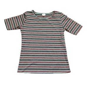 LulaRoe women’s striped Gigi short sleeve T-shirt Size XL
